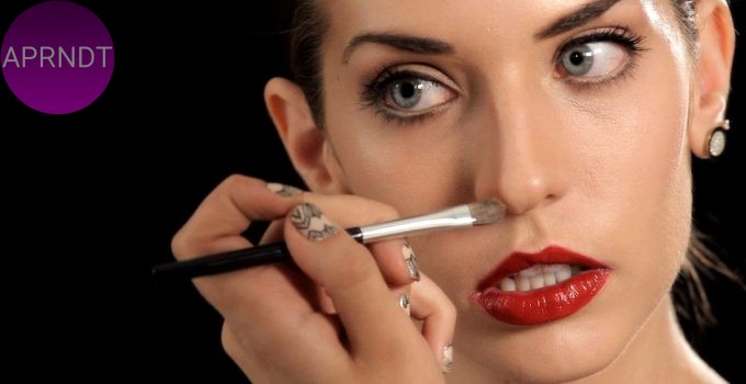 maquillaje cubrir piercing en la nariz